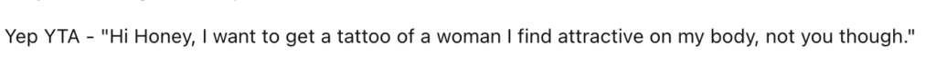 Reddit comment
